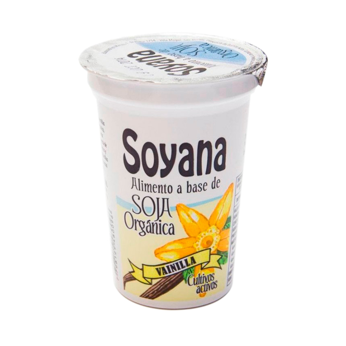Alimento a base de soja orgánica sabor vainilla