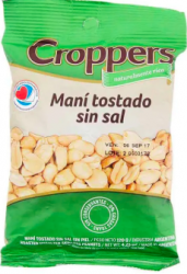 Mani tostado sin piel y sin sal
