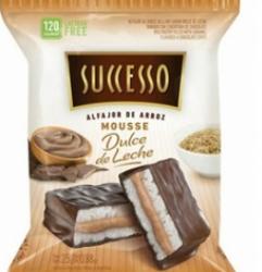 Alfajor De Arroz Con Mousse De Dulce De Leche