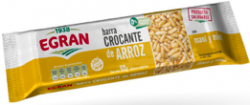 Barra crocante de arroz inflado con maní y miel,
