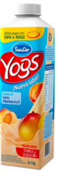 Yogur Yogs Bebible sabor: Mango-Durazno