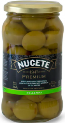 ACEITUNAS VERDES RELLENAS CON PASTA PIMIENTO MORRON PREMIUM