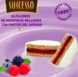 Alfajor De Merengue Con Frutos Del Bosque