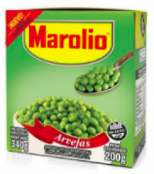 Arvejas en tetrapack