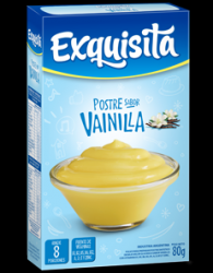 Polvo para preparar postre de vainilla común