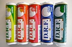 Pastillas D.R.F sabor: naranja-limón-menta-mentol-anis
