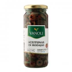 Aceitunas negras en rodajas