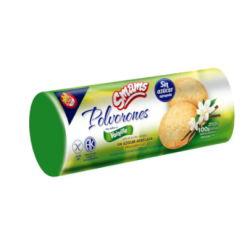 Galletitas polvorones sabor vainilla sin azúcar agregada