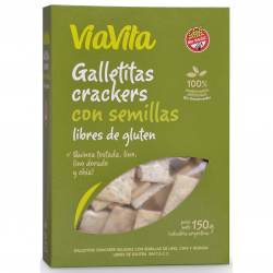 Galletitas crackers sin gluten con semillas TAEQ (RNE- 21-113743)
