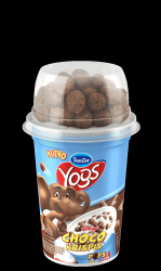 Yogur Yogs entero con Choco Krispis pops