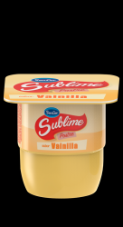 Postre de vainilla con dulce de leche Sublime