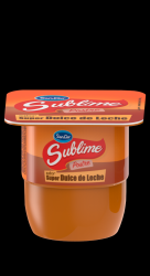 Postre de dulce de leche con corazón de dulce de leche Sublime