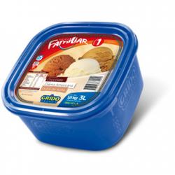 Pote 3 Litros LÁCTEO familiar N° 1 : americana , chocolate , dulce de leche.