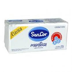 Manteca común y untable Sancor LÁCTEO (La manteca no reviste la restricción de Jalav Israel)  * ver descripción de categoría