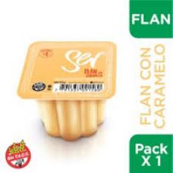 Flan con caramelo Ser