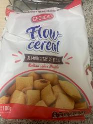 Almohaditas de cereal relleno sabor frutilla Flow Cereal