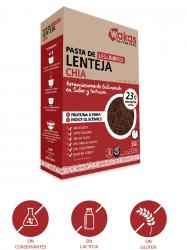 Pasta seca sin gluten cornetti de lentejas y chia
