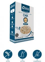 Pasta seca sin gluten fusili de chia