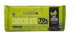 Chocolate 70 % cacao con Stevia