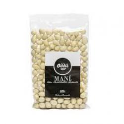 Maní con chocolate blanco