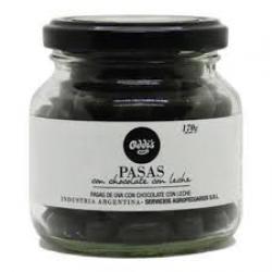 Pasas de uva con chocolate con leche