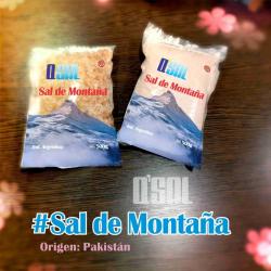 Sal de montaña fina y gruesa