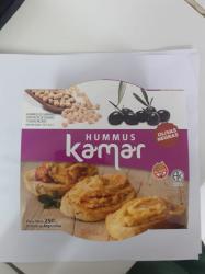 Hummus con olivas negras