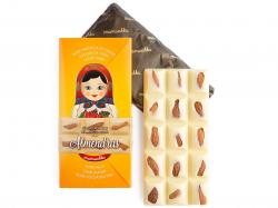 Tableta de Chocolate Blanco con Almendras enteras y tostadas
