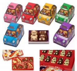 Animalitos y autitos rellenos de dulce de leche