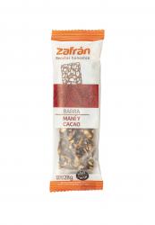 Barra de cereal sabor mani y cacao