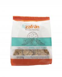 Galletita integral sabor avena, coco y lino