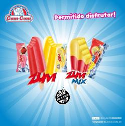Palito de agua Zum sabor : frutilla , limón y mix frutilla con limón