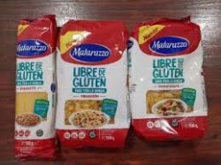 FIDEOS libre de gluten Matarazzo Pennerigate , Spaghetti y tirabuzon