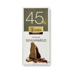 Chocolate semiamargo al 45% y leche