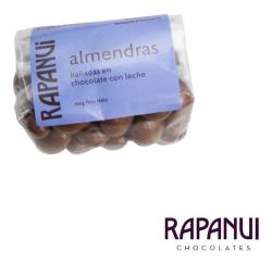 Frutos secos bañados: Almendras, avellanas, pasas, maní, café, cramberries bañados en chocolate con leche.