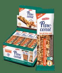 Barra de cereal Flow almendras con piso de chocolate semiamargo