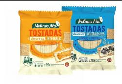 Tostaditas de arroz integrales , con y sin sal