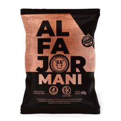 Alfajor de maní SIN TACC - relleno con pasta de maní recubierto con baño de repostería semiamargo