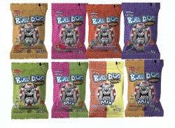 Pastillas Bull Dog -mandarina, sandía, manzana, uva, tutti frutti, mandarina-uva, sandia-manzana, , tutti frutti-limón,