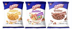 Cereales : Anillitos con miel, Anillitos sabor a fruta, Bolitas de chocolate