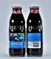 Jugo de arandano con y sin azucar