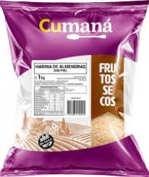 Harina de almendras peladas