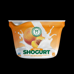Yogur de almendras y durazno