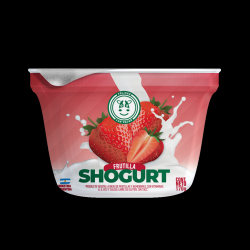 Yogur de almendras y frutilla