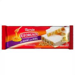 Turrón blando de maní con miel