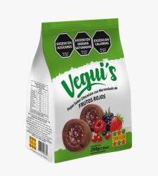 Pepas sabor chocolate con mermelada de frutos rojos (PAT PALTER)