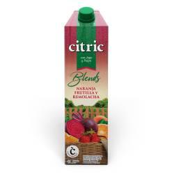 Jugo naranja , frutilla y remolacha Blend