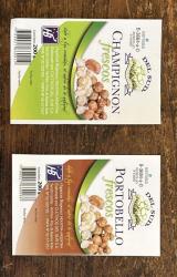 Champignon y Portobello frescos