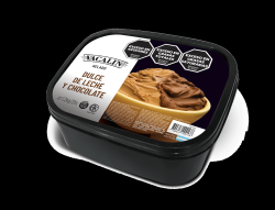 Helado de dulce de leche y chocolate
