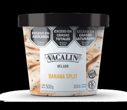 Helado de banana split